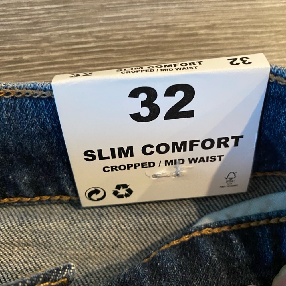 Slim mid-rise cropped jeans size US 1 / EUR 32 | MANGO - Picture 12 of 14